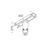 POLE BRACKET-CROMO 59 GALVANIZED