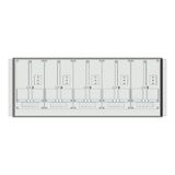 Meter box insert 1-row, 5 meter boards / 9 Modul heights