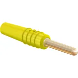 2 mm plug, solder connection, 0.5 mm², yellow, 22.2609-24