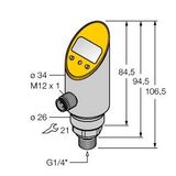 Pressure sensor With Analog Output and PNP/NPN Transistor Switching Output   PS003V-304-LI2UPN8X-H1141