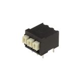 Printed circuit board terminals, 3.50 mm, Number of poles: 12, 90°, Solder pin length (l): 1.5 mm, black, PUSH IN with actuator, Clamping range, max. : 1.5 mm², Tape