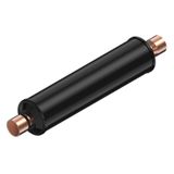 Hermetic bi-flow filter drier, DCB, 30 cu.in., Steel Cu-plated