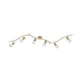 Levisto spotlight 6-pc E14 matt brass