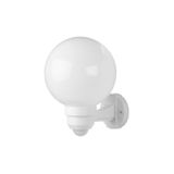 PANLUX Lamp PARK S 60W E27 milky white with sensor IP33