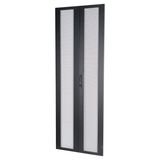 Double wing metal door perforated80% S-RACK 47U W800 RAL9005