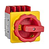 Emergency-Stop Main Switch 4-pole 4 hole mounting 20A