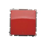 Two-pole switch, (module), 10AX, quick connection, red
