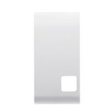 REPLACEABLE BUTTON KEY FOR PUSH-BUTTON PANEL - TO BE COMPLETED WITH LENS - 1 MODULE - SATIN WHITE - CHORUS