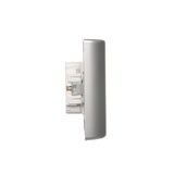 Double two-way switch, (module), 10AX, Screw, cream white/electro white