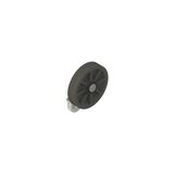 Lever with rubber roller, 50 mm diameter
