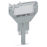 Empty component plug housing 2-pole grey