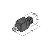 Field-Wireable Connector Push-Pull RJ45 Connector According to AIDA   AIDA-RJ45-CC