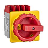 Emergency-Stop Main Switch 4-pole 4 hole mounting 25A