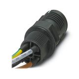 QPD W3PE2,5 M25 0,25 BK B-S - Panel feed-through