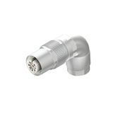 Round plug (field customisable), M12, B-coded, Crimp connection, Numbe