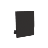 End cap for profile + cover M, Endcap MEDIUM U-Profil schwarz