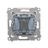Electronic bell, anthracite, metalic