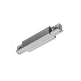 EUTRAC straight connector with feed-in silver grey 230V