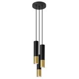 LOOPEZ 3P HANGING LAMP BLACK/GOLD GU10 3X40W IP20