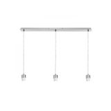 MORE 80 pendant ceiling base chrome 230V LED E27 3x15W