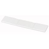 End shroud, for 3p, flat rail support