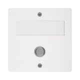 Wireless doorbell plate, surface-mounted, white; ETA wireless surface-mounted, white