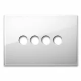 NEW STYLE FR PLATE WHITE GLASS 4CON