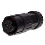Socket with cover nut M16, 5-pin,