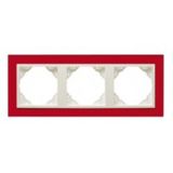 TRIPLE FRAME RED/ICE