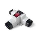 Distribution block 3-p 32A fused 10A switch power