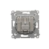 Single contact push button illuminated without pictogram, (module), 16AX, Screw, Bronze matt, metalic