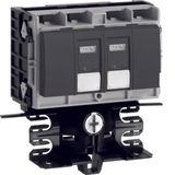 Equipment carrier technical part data connection 2xCat.6A to SL 20x55mm graphite black