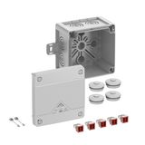 Junction box, Type of protection IP66/IP67/IP69, max. 4², IK09, Protection class II, Ui 400V AC, Ui 400V DC, DLG, DNV, VDE, Halogen free