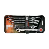 Skandia reversible ratcheting wrench with hinge 8-19mm 7pcs