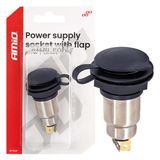 Power supply socket with flap 250W 12V 24V AMIO-04462