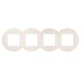 SV FOUR-GANG FRAME MATTE WHITE