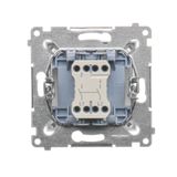 Surface-mounted box - an element extending a single box folded to multiple frames, white