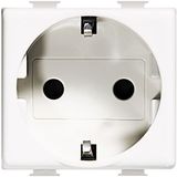 Socket 2P+T 16 A 250 Vac- german standard - antibacterial