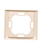 Single switch, (module), 10AX, quick connection, satin, metallized