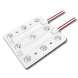 LED module 9x SMD3030, 7W, 12V, 580mA, 6550K, 170°, IP65