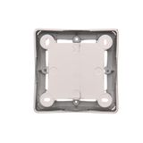 Single button with light indicator box for switches and push buttons, red