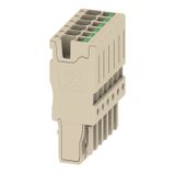 Plug (terminal), SNAP IN, 2.5 mm², 24 A, 800 V, Number of connections: