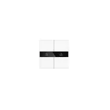 KNX Pushbutton 4-way, white glass surface