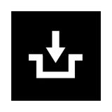 53TQ18 Button plate for push-button, Name: Lock, 18 x 18