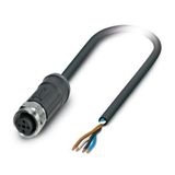 SAC-4P- 1,0-28X/M12FS OD - Sensor/actuator cable