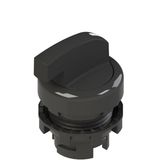 Long handle selector, 3 positions black with marking