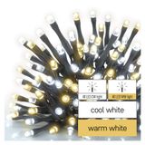 LED Christmas chain, 8 m, outdoor and indoor, warm/cool white, timer