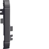 Frontplate modular intermediate 80mm, black