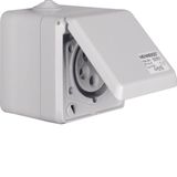 CEE soc.out., 5pole hinged cover surface-mtd 16 A, connecting system, 