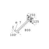 ADJUSTABLE ARM 41 GRAPHITE